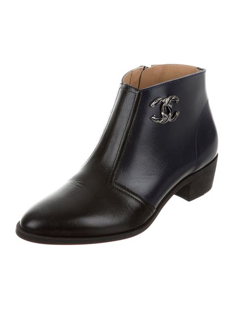 chanel blue shoes|chanel ankle boots for women.